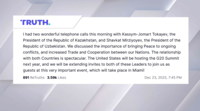 АҚШ басшысы Президент Қ. Тоқаевты &laquo;G20&raquo; саммитіне шақырды &nbsp;