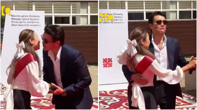 «Қолынан қысып алған»: Нұрболат Абдуллин жас түлекпен вальс биледі (ВИДЕО)