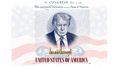 Трамптың портреті бұдан бұлай АҚШ паспортында тұрады