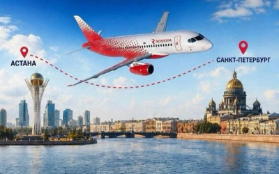 Астана мен Санкт-Петербург арасындағы әуе қатынасы қайта жанданды