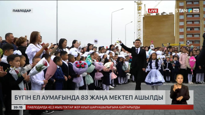 Бүгін ел аумағында 83 жаңа мектеп ашылды