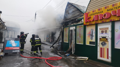 Петропавлда базардағы сауда орны өртенді