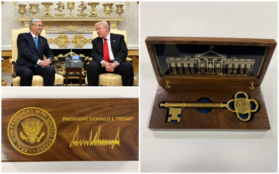 Трамп Тоқаевқа кілт сыйлады...