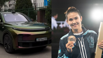 «Спорттағы мәртебесін көрсетеді»: Назым Қызайбайдың су жаңа көлігі талқыға түсті (ФОТО)