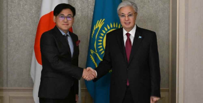 Президент Hitachi Construction Machinery компаниясының президентін қабылдады