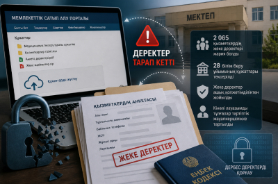 Білім саласында деректер қауіпсіздігі бұзылды: Павлодарда 2 мыңнан аса мұғалімнің жеке мәліметі жари