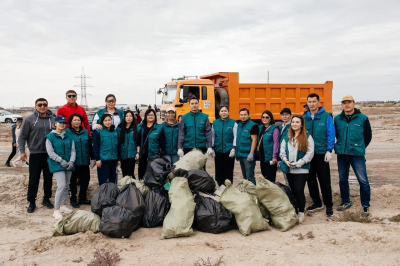 Атырау облысында World Clean Up Day аясында 150 тонна қоқыс шығарылды
